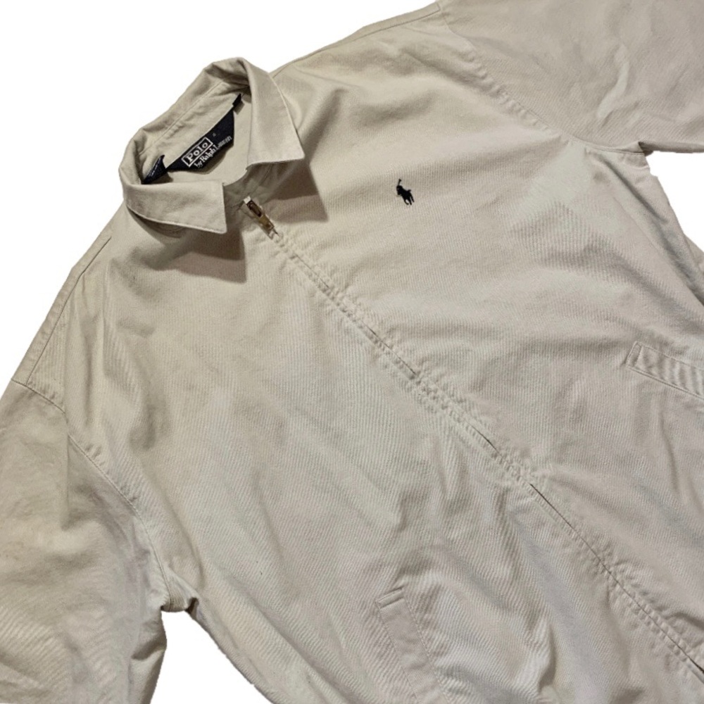 Polo by Ralph Lauren Men’s Tan/White Windbreaker